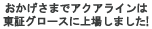 おかげさまでアクアラインは東証グロースに上場しました！